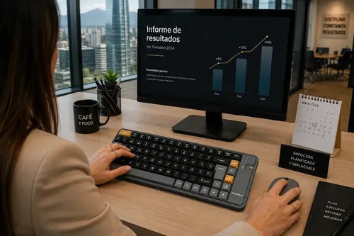 Kit Teclado Y Mouse Inalámbricos Diegmark Gamer Recargables Para Pc, Tablet Y Smart Tv Gris Oscuro Gris