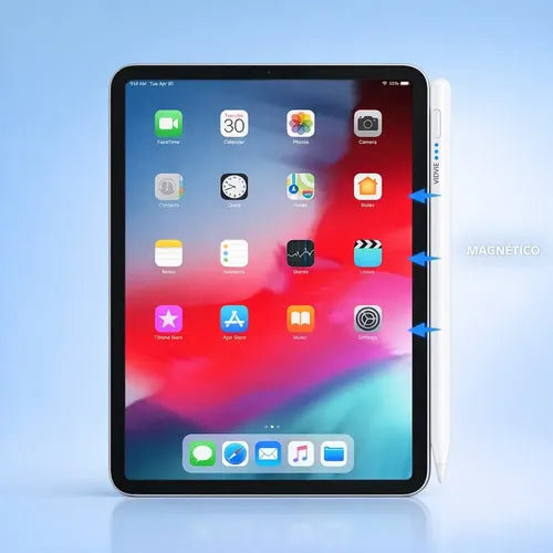 Lápiz Capacitivo Universal Vidvie Ap06 Compatible Con iPad, iPhone Y Android Con 2 Puntas De Repuesto