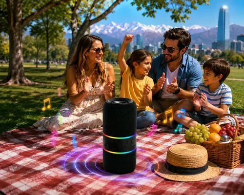 Parlante Inalámbrico M25 Doble Rgb Desmontable 10w Radio Fm