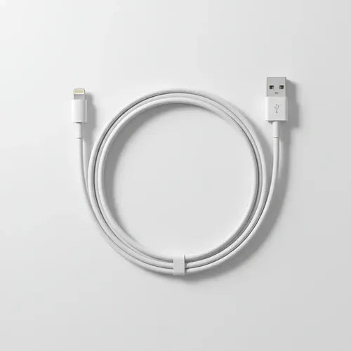 Cable Usb Carga Rápida Para iPhone Lightning 1mt Blanco