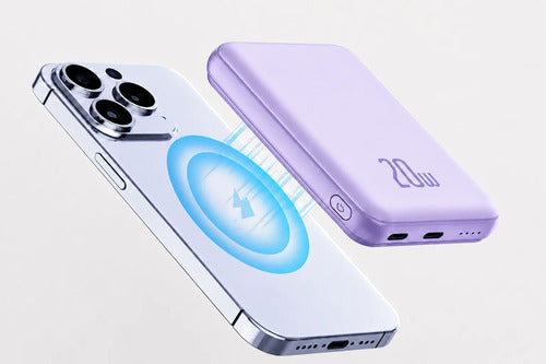 Kit Powerbank Magnético Para iPhone Samsung 5000mah + Bolso