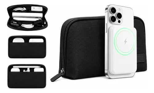 Kit Powerbank Magnético 10000mah 22.5w + Bolso Organizador