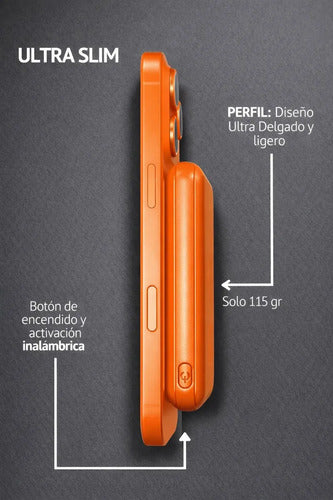 Cargador Portátil Inalámbrico Magnético Usb-c Para iPhone Y Android Variados