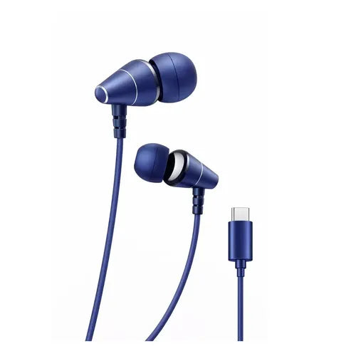 Audífonos In-ear Hi-fi Con Usb-c Y Micrófono Para Android Azul