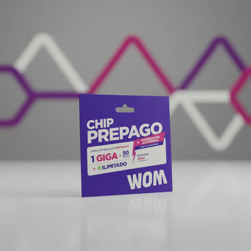 Chips Wom Prepago Pack 100 Unidades 3 En 1