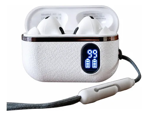 Audífonos Bluetooth Ht-08 Pantalla Digital Alta Fidelidad Blanco