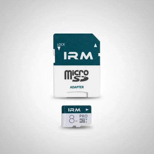 Tarjeta Micro Sd Irm 8 Gb Clase 10 Con Adaptador Para Celulares Y Cámaras