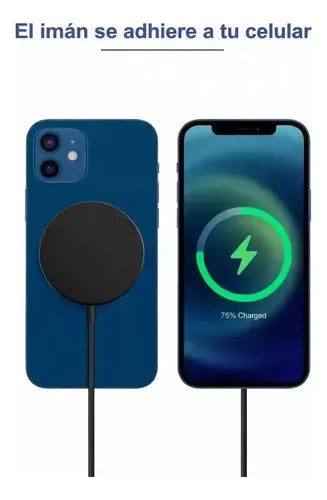 Cargador Inalámbrico Magnético Usb-c Compatible Con iPhone Blanco