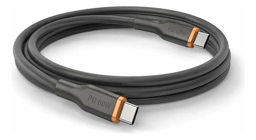 Cable Usb-c 1m 60w Carga Rápida Para Samsung Xiaomi Android