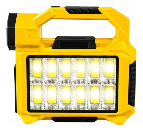 Linterna Led Solar Recargable 30w Con Luz Frontal Y Lateral