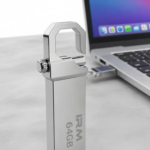 Pen Drive Diegmark 64 Gb Usb 3.0 Mini Compacto De Metal Plateado Liso