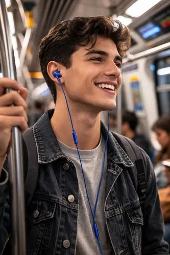 Audífonos In-ear Hi-fi Con Usb-c Y Micrófono Para Android Azul