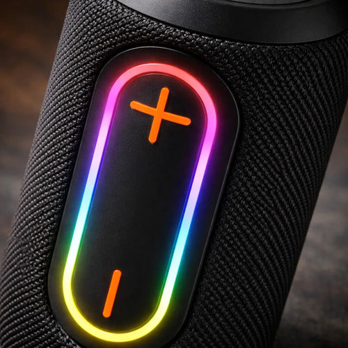 Parlante Inalámbrico Recargable Bs-27 Luz Rgb Sonido Potente Negro