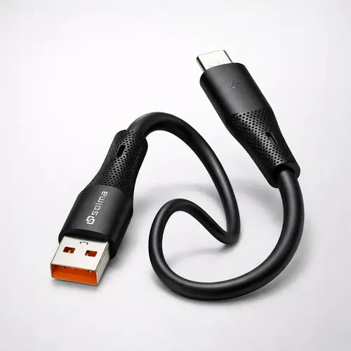 Cable Usb C 1m 120w Carga Rápida Alta Velocidad Para Android Negro