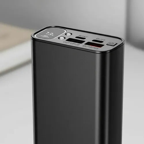 Powerbank 20000mah Carga Rápida Luz Led Cables Integrados