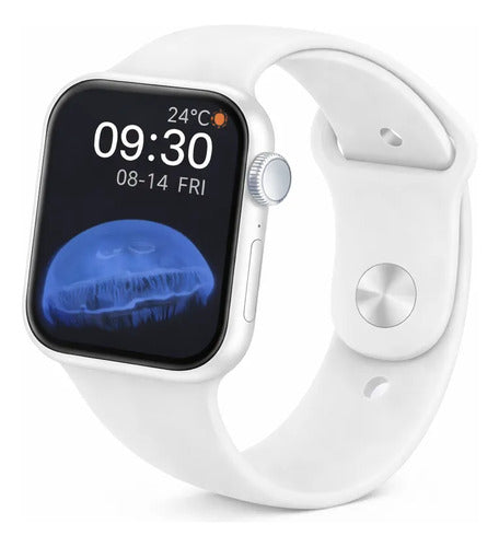 Smartwatch Hw22-pro Deportivo Pantalla Hd Llamadas Bluetooth Blanco Look Deportivo