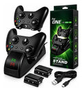 Base Cargador Doble Para Controles Xbox One S/x + 2 Baterias