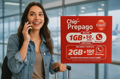 Chip Claro Prepago Pack 25 Unidades Sim Prepago 3 En 1