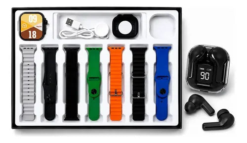 Smartwatch Diegmark D96 Para Niños Con Audífonos Y 7 Correas Plateado 4 Colores