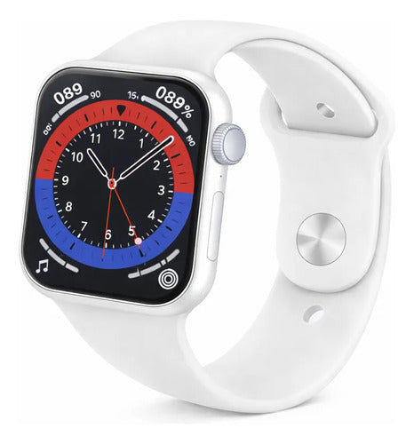 Smartwatch Hw22-pro Deportivo Pantalla Hd Llamadas Bluetooth Blanco Look Deportivo