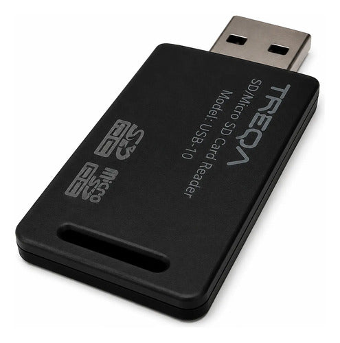Lector De Memorias Micro Sd Tf Compatible Con Pc Laptop Negro