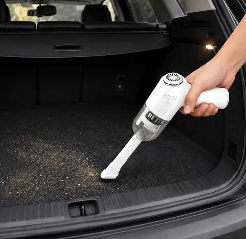 Aspiradora Inalámbrica Mini K20 Recargable Para Auto Y Hogar Blanco