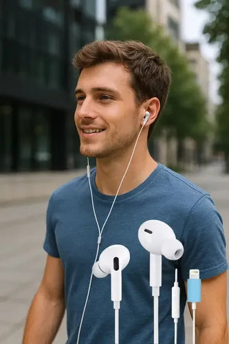 Audífonos In-ear Diegmark S2-e Con Micrófono Y Conector Compatible Para iPhone Y iPad Blanco