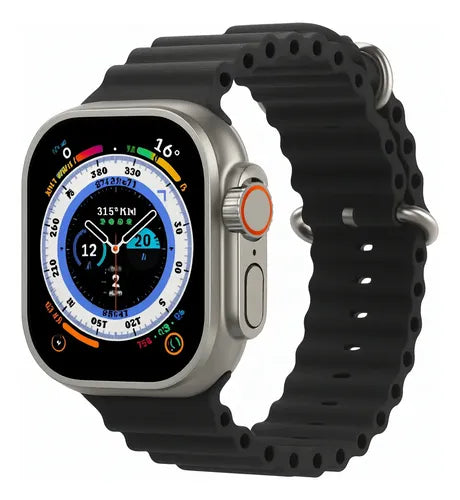 Smartwatch Diegmark Con Pantalla 2.01 Pulgadas Y Llamadas Bluetooth Para Android Y iPhone Plateado Hebilla 7 Colores Intercambiables
