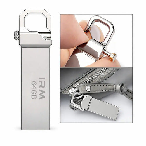 Pen Drive Diegmark 64 Gb Usb 3.0 Mini Compacto De Metal Plateado Liso