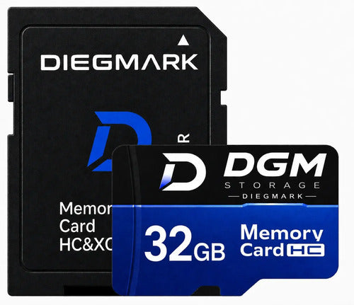 Tarjeta Microsdhc Diegmark 32 Gb Clase 10 Con Adaptador Sd Para Celulares Y Tablets