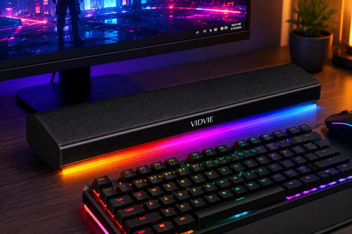 Barra De Sonido Gamer Diegmark Sp-928 Con Rgb Y Bluetooth Para Pc, Smart Tv Y Consolas Negro