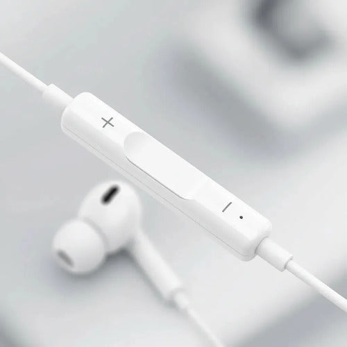 Audífonos In-ear Headset Usb-c Con Micrófono Para Android Blanco