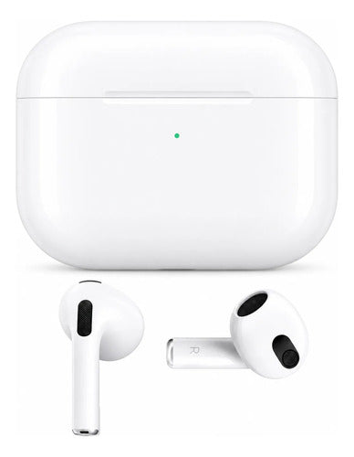 Audífonos Inalámbricos Bluetooth Semi In Ear Estuche Carga Blanco