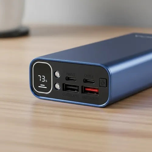 Powerbank 20000mah Carga Rápida Luz Led Cables Integrados