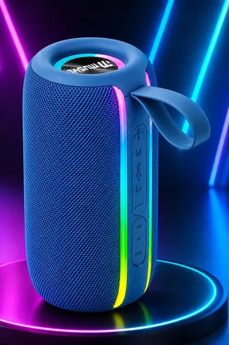 Parlante Bluetooth 8w Tws Luces Led Recargable Usb 1500mah