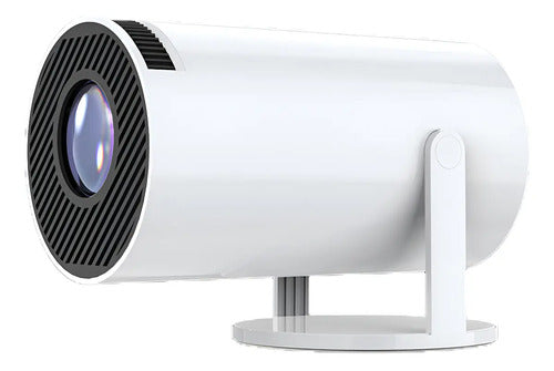 Proyector Portátil Full Hd 1080p Con Wi-fi, Giratorio 180° Para Teléfono Y Tv Stick Blanco