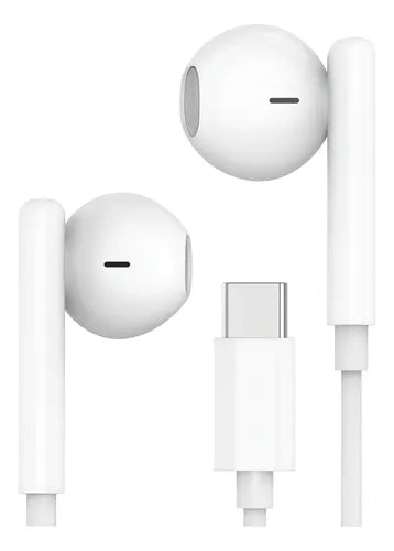 Audífonos In-ear Vidvie Hs665 Usb Tipo C Micrófono Super Bass Sonido Envolvente Blanco