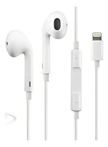 Audífonos In-ear Earx Con Micrófono Para iPhone Con Sonido Hi-fi Y Bajos Potenciados Blanco