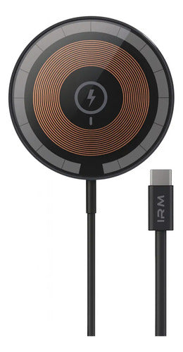 Cargador Magnético Inalámbrico Diegmark Z9 De Carga Rápida Para iPhone Y Android Negro