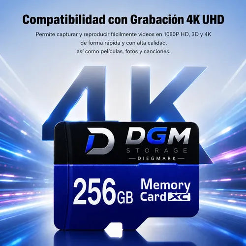 Tarjeta De Memoria Micro Sdxc 256gb Clase 10 Uhs-i U3 V30 4k