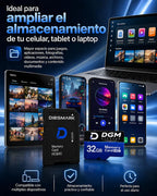 Tarjeta Microsdhc Diegmark 32 Gb Clase 10 Con Adaptador Sd Para Celulares Y Tablets