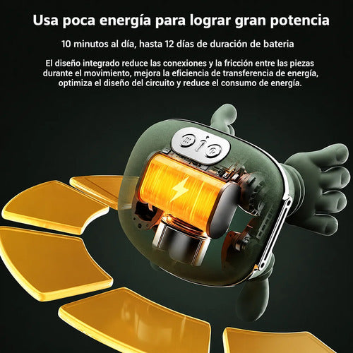 Masajeador Tensión Cervical Recargable Para Cuello Y Hombos Verde Musgo