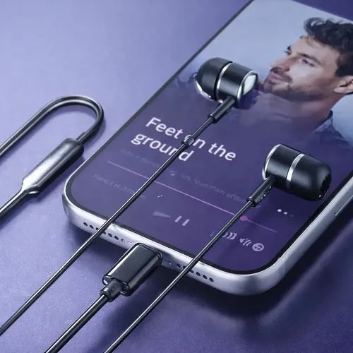 Audífonos In-ear Diegmark Dk06 Usb-c Con Micrófono Y Sonido 3d Estéreo Para Llamadas Hd Negro