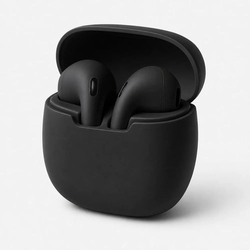 Audífonos Bluetooth 5.3 Ht09 Alta Fidelidad Con Estuche Negro