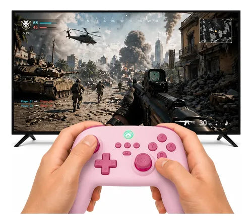 Control Compatible Con N. Switch 1-2 Pc Smart Tv Smartphone Rosa