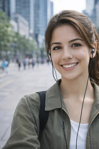 Audífonos In-ear Tipo C Hi-fi Con Micrófono, Sonido Estéreo Y Bajos Potentes Para Android Negro