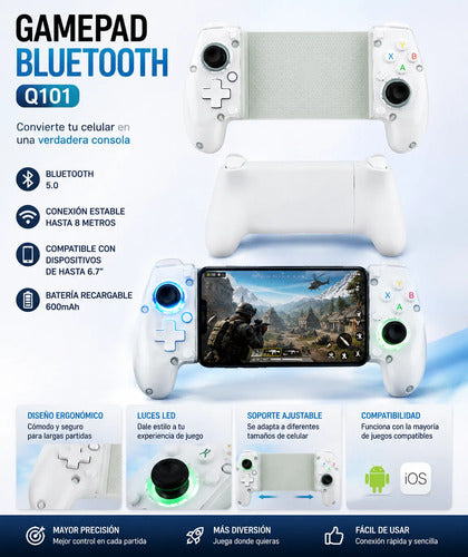 Joystick Bluetooth Universal Para Smartphone Hasta 6.7 PuLG