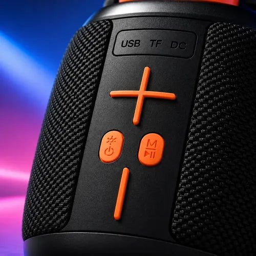 Parlante Portátil Bluetooth 5.3 8w Tws Usb Tf Radio Fm Negro