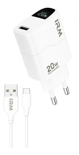 Cargador Rápido 20w Usb C Para Samsung Xiaomi Android Blanco
