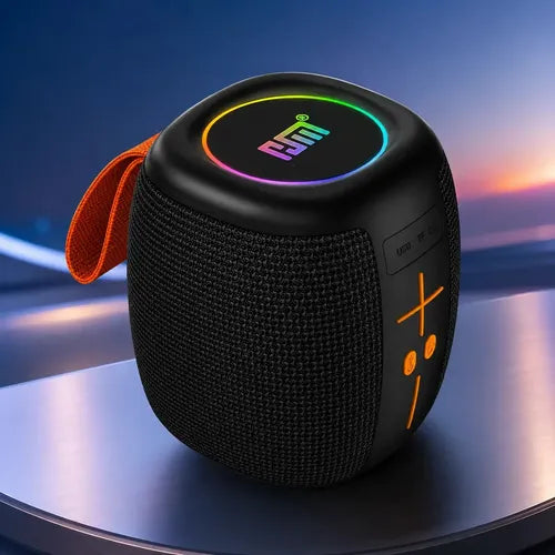 Parlante Portátil Rsm Hm-805 Bluetooth Con Radio Y Luces Led Negro